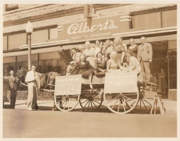 A vintage photo of downtown Napa from the Napa County Historical Society